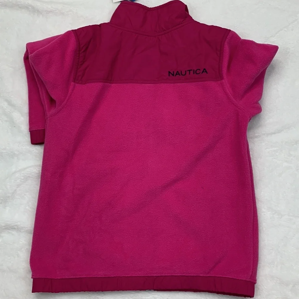 NAUTICA Big Girls Mock-Neck Polar Fleece Zip-Up Jacket Size M (8/10) - Picture 9 of 10